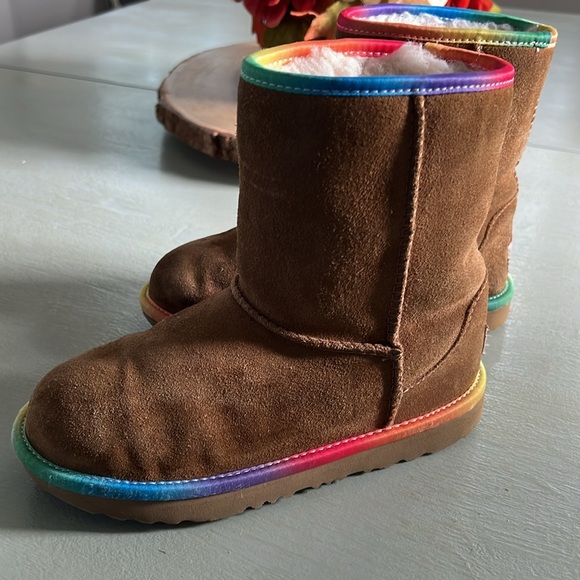 UGG Chestnut Rainbow Boots - Picture 2 of 3